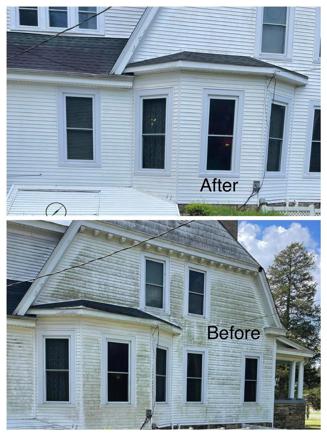 House Washing, Before & After